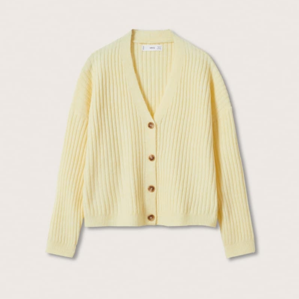 Ribbed knit cardigan